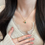 S925 Sterling Silver Yang Green Gourd Pendant Necklace - Image 2