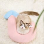 Cute Cat Eye Pillow Pet Neck Support Sleeping Pillow For All Seasons Cat And Dogs Supplies Pet Accessories Dog Kennel Cat House - Image 3