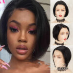 Wig Pixie Real Hair Front Lace - Image 2