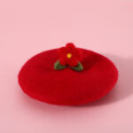 Pet Cat Dog Wool Felt Flower Hat - Image 5