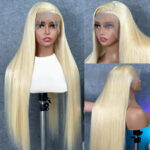 12-40Inch 613 Blonde Straight Human Hair Wigs DIY Colors - Image 4