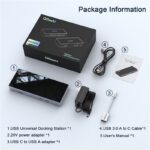 QGeeM 15in1 Type-C Multi-function DisplayLink Docking Station Single 5K Dual 4K Multi-system Compatible - Image 3