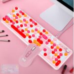 Macaron Wired Mechanical Keyboard And Green Axis Mouse Set - Image 9