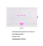 Handmade Dark Pattern Blessing Handwritten Folding Greeting Card - Image 6