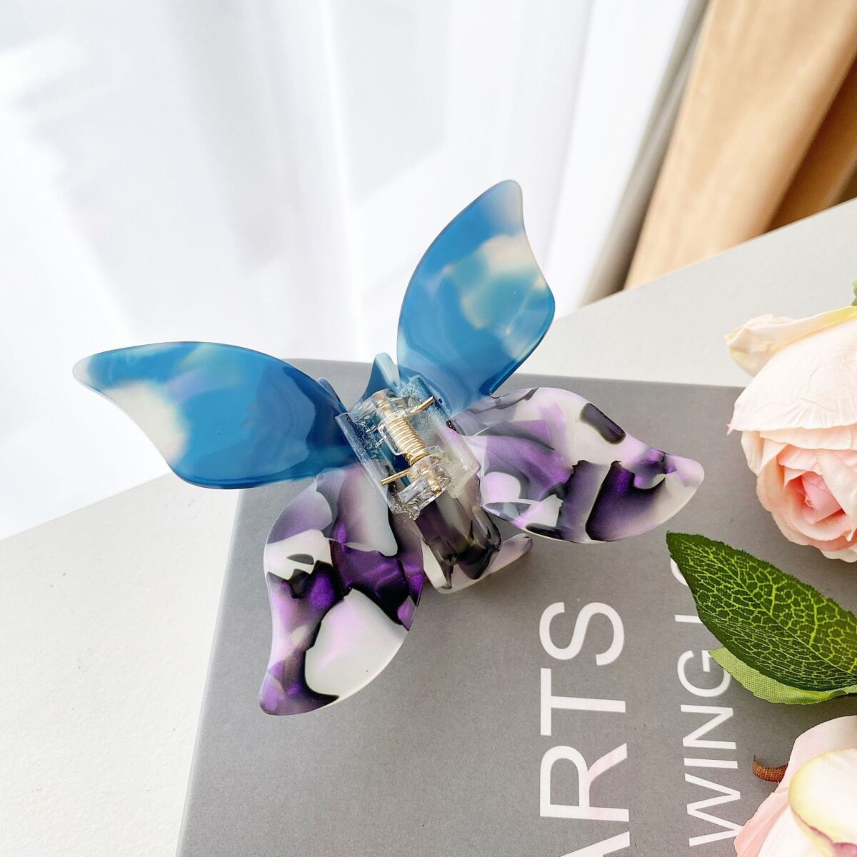 Butterfly Hairpin Girl Clip Back Head Pan - Image 4
