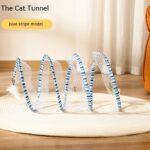 Folded Cat Tunnel S Type Cats Tunnel Spring Toy Mouse Tunnel Cat Outdoor Cat Toys For Kitten Interactive Cat Supplies - Image 3