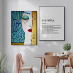 Simple Bedroom Dining Room Background Wall English Alphabet Mural