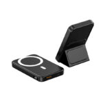 Magnetic Suction Wireless Charging Treasure Large Capacity Folding Bracket Mobile Power Supply - Image 5
