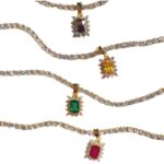 Square Gem Unique Rhinestone Necklace Female Light Luxury Niche Sweet Clavicle Chain - Image 5