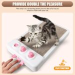 Cat Scratcher Toy Interactive Whack A Mole Cat Toy  Cardboard Cat Scratcher Cat Scratching Board Cat Scratching Pad For Indoor Cats Cat Enrichment Toys - Image 2