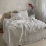 Washed Pure Linen Bed Sheet Quilt Cover Four-piece Set - Image 5