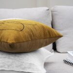 Nordic Modern Corduroy Embroidered Throw Pillow - Image 5