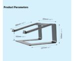 Laptop Aluminum Alloy Base Plate Desktop Riser - Image 8