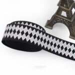 25mm Bronzing Geometric Rib Ribbon - Image 6