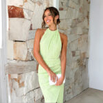 Ins Halter Split Long Dress Summer Slim Fit Backless Dresses Solid High-end Women's Clothing - Image 9