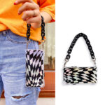 Irregular Black Grid Suitable For Iphone12 Portable Chain - Image 4