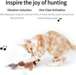 Interactive Chirping Bird Cat Toy, 2025 New Flying Interactive Flapping Chirping Bird Cat Toy, Flapping Bird Cat Toy For Indoor Bored Cats, Flapping Bird Cat Toy - Image 9