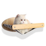 Pine Wood Cat Climbing Frame Cat Wall Hammock Staircase Room Space Capsule Cat Toy - Image 5