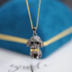 Brushed Craft Silver Jewelry Color Separation Cute Small Curly Pendant - Image 2