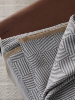 Gray Knitted Chenille Wool Cover Blanket - Image 9