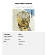 Hand Carved Crystal Glass Whiskey Small Glass Cup - Image 6