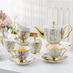 Home Bone China Coffee Cup Set - Image 3