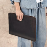 Computer Multi-functional Crazy Horse Leather Horizontal Liner Bag - Image 2