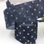 25mm Plaid Laser Silver Thermal Transfer Thread Ribbon - Image 6
