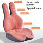 Car Heightening Cushion Backrest Lumber Pad Single Main Driving Thickened Cushion Driving Seat Short Four Seasons Universal - Image 2
