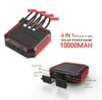 Shared Four Line New Built-in Solar Power Charging Bank 10000MAH Mobile Phone Charging - Image 5