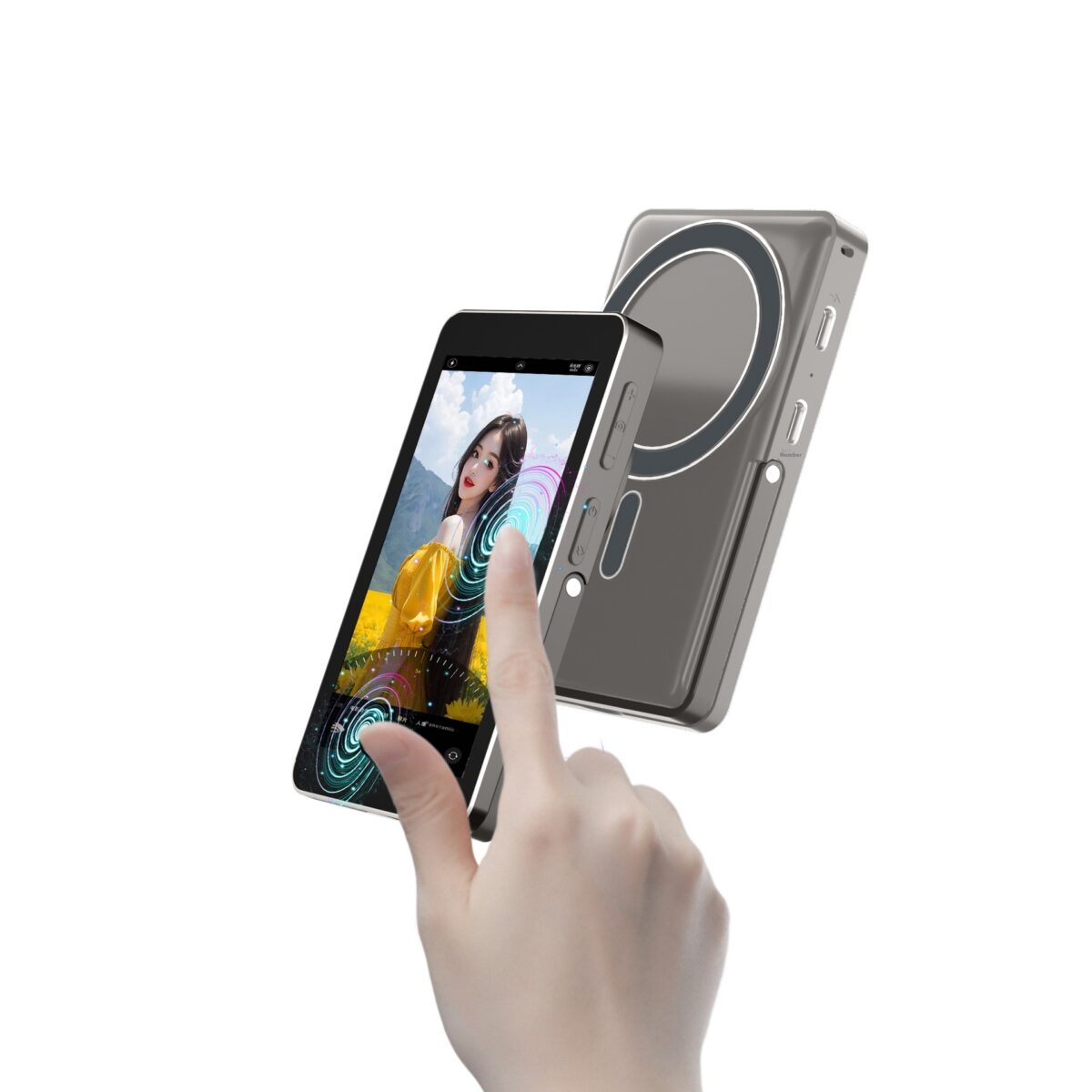 Touch Screen Zoom Mobile Phone Rear Magnetic Suction - Image 7