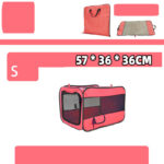 Pet Travel Carrier Bag Portable Pet Bag Folding Fabric Pet Carrier Travel Carrier Bag For Pet Cage With Locking Safety Zippers - Image 2