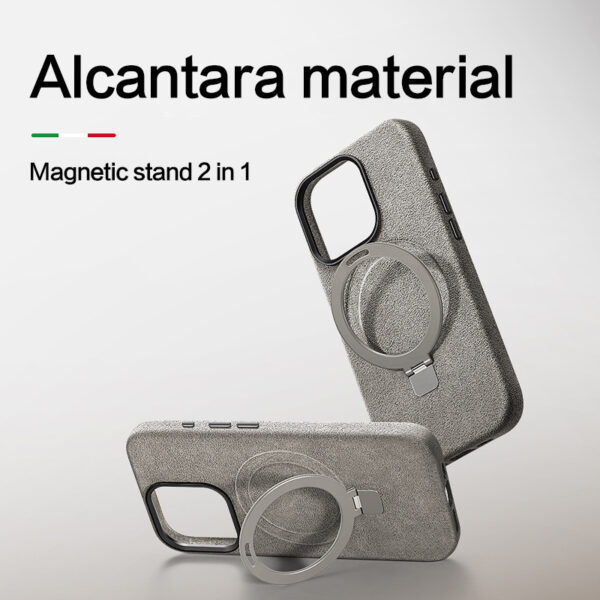 Creative All-match Suede Bracket Phone Case