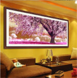 Cross Living Room Forest Landscape Painting Flowers Blooming Rich Trees Place Of First Love - Image 5