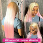 12-40Inch 613 Blonde Straight Human Hair Wigs DIY Colors - Image 2