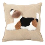 Dog Cartoon Wool Cowhide Pillow - Image 4
