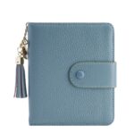 Korean Style Large Capacity Tassel Snap Solid Color Multiple Card Slots Driving License Protective Cover - Image 2