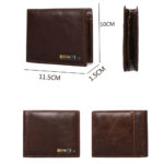 Compatible with Apple , Men's Wallet Anti-lost Leather Short Wallet Multifunction Card Case - Image 6