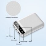Mini Power Bank 20000 MA Small Portable Large Capacity Mobile Power Supply - Image 2
