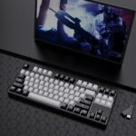 87 Key Wired Game Hot Plug Two Colors Mechanical Keyboard - Image 10