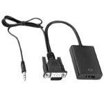 VGA To HDMI Adapter Cable With Audio Power Supply 1080p Plug And Play - Image 5