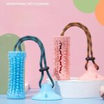 Dog Chew Ball Toys For Aggressive Chewers Interactive Dog Puzzle Toy Food Dispenser Suction Cup Dog Tug Toy For Dogs Teeth Clean - Image 3