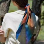 Silk Headband Scarf Detachable Single Wear Romantic French Style - Image 2