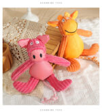 New Pet Dog Plush Sounding Cartoon Cow Cartoon Pig Animal, Bite-resistant Pet Toys - Image 7