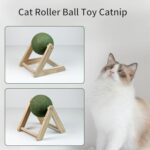 Catnip Balls Catnip Toys For Cats Cat Nip For Cats Safe Healthy Cat Nip Toys Giant Catnip Ball With Holder Cat Toys For Indoor Cats - Image 4