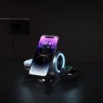 Spherical Ambience Light Vertical Magnetic Wireless Charger - Image 2