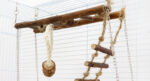Suspension Bridge Wooden Ladder Bridge Climbing Frame Toy - Image 2