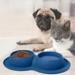 Pet Supplies Custom Non Slip Waterproof Silicone Water Food 2 In 1 Mat Pad Pet Bowls & Feeders - Image 5