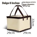 6-inch 8-inch 10-inch 12-inch Heightened Aluminum Foil Cake Insulation Bag Seafood Steak Takeaway Insulated Bag - Image 3