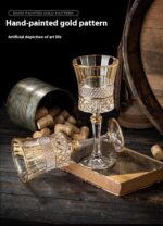European-style Gold Crystal Glass Red Wine Goblet Suit - Image 7